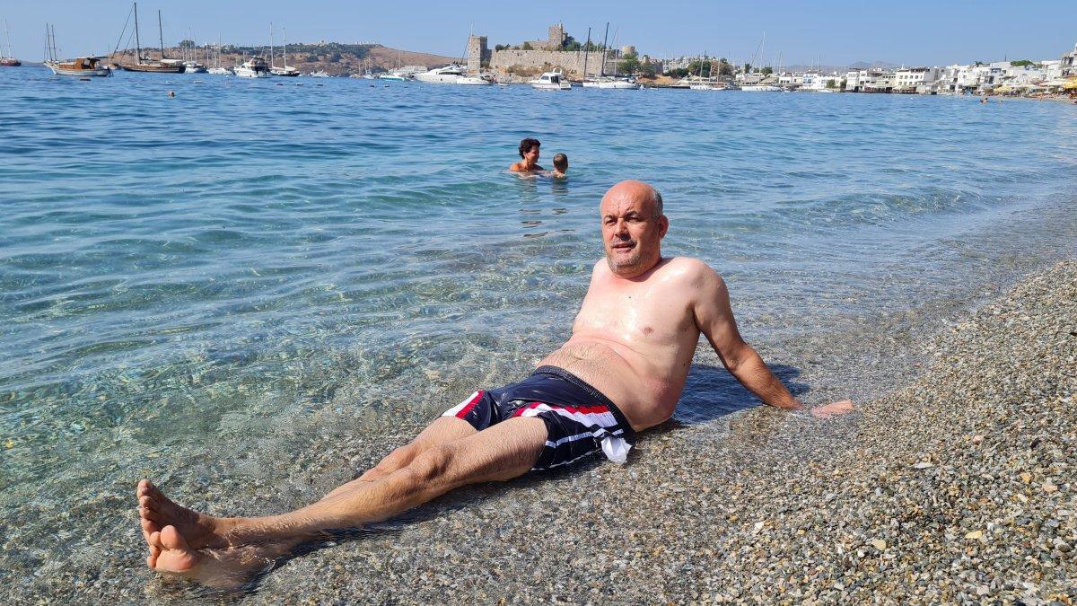 Bodrum’da sıcaklık artınca sahiller doldu