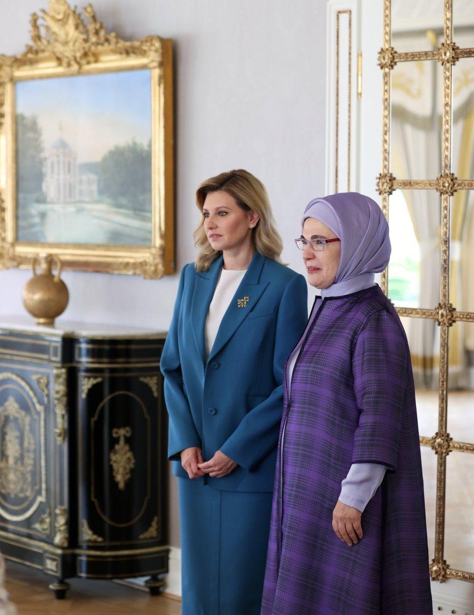 Emine Erdoğan, Olena Zelenska'yı İstanbul'da ağırladı