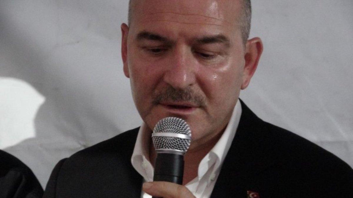 Süleyman Soylu, Tokatlı şehit polisin evinde gözyaşlarını tutamadı