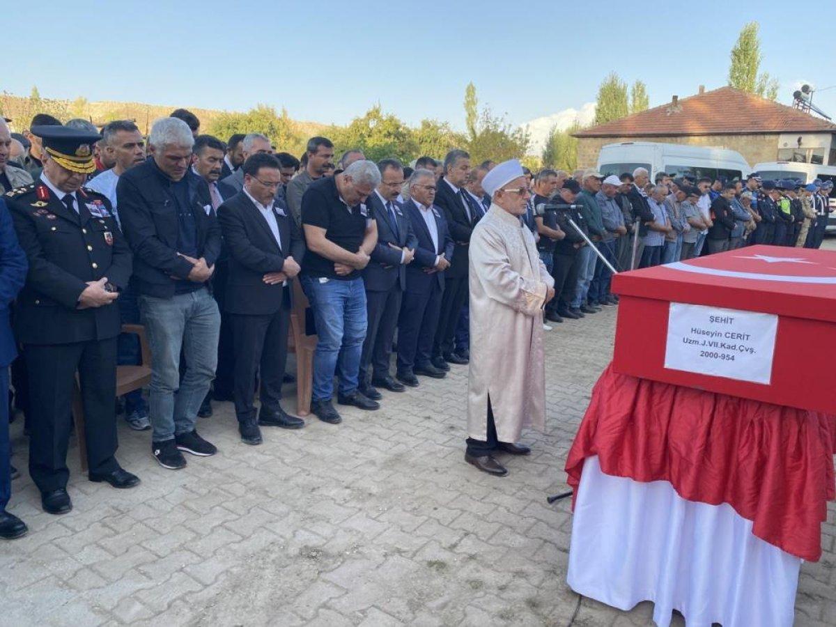 Kayseri'de şehide son görev