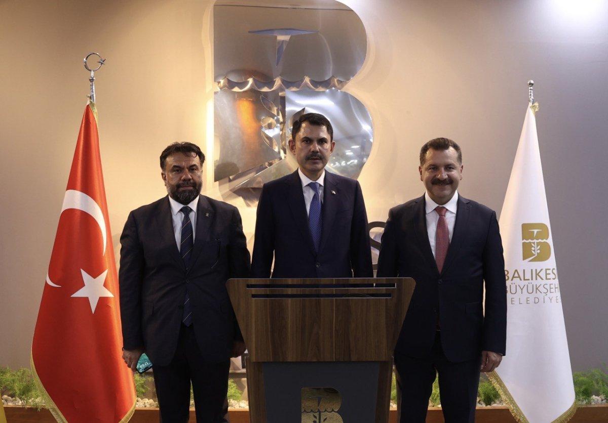 Murat Kurum, Dünya Habitat Günü kapsamında Balıkesir'e gitti