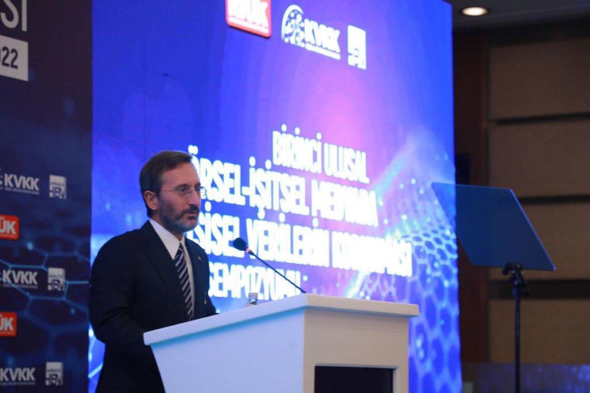 Fahrettin Altun: Kişisel verilerin korunması temel bir ihtiyaç haline geldi