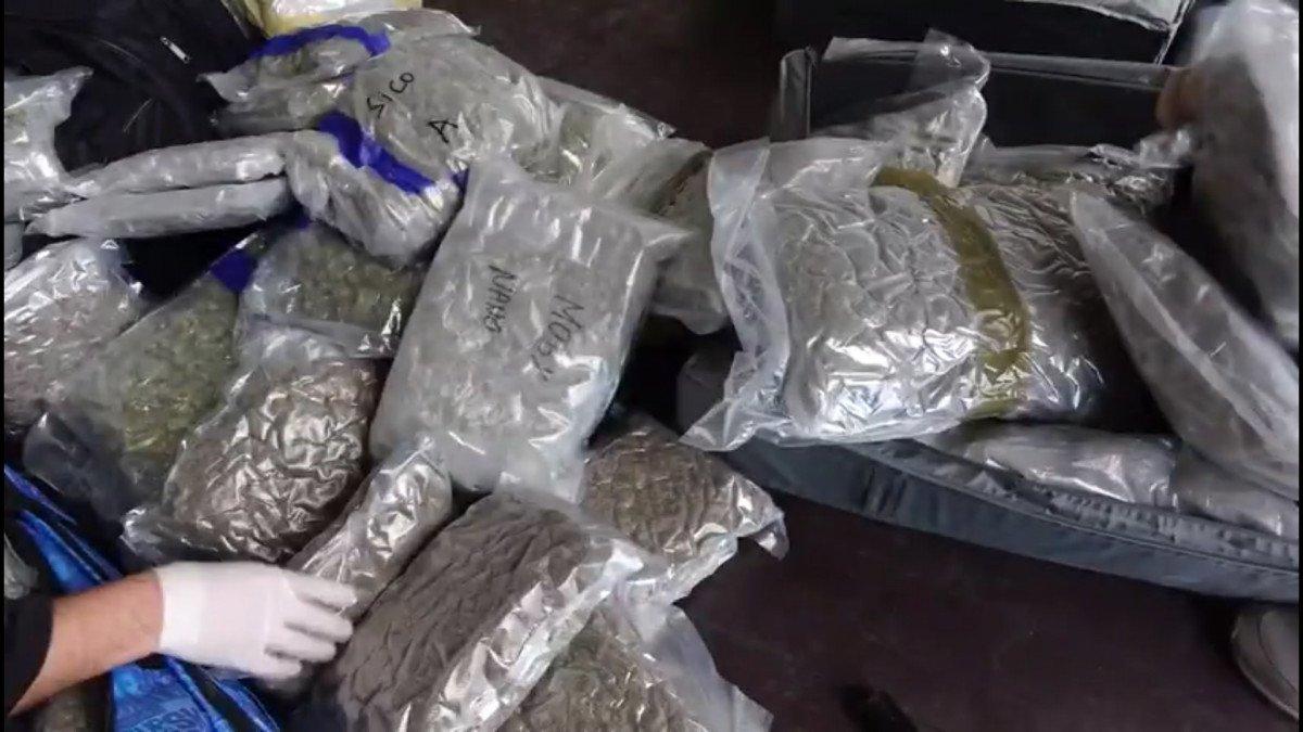 Edirne’de durdurulan tırdan, 94 kilo skunk çıktı