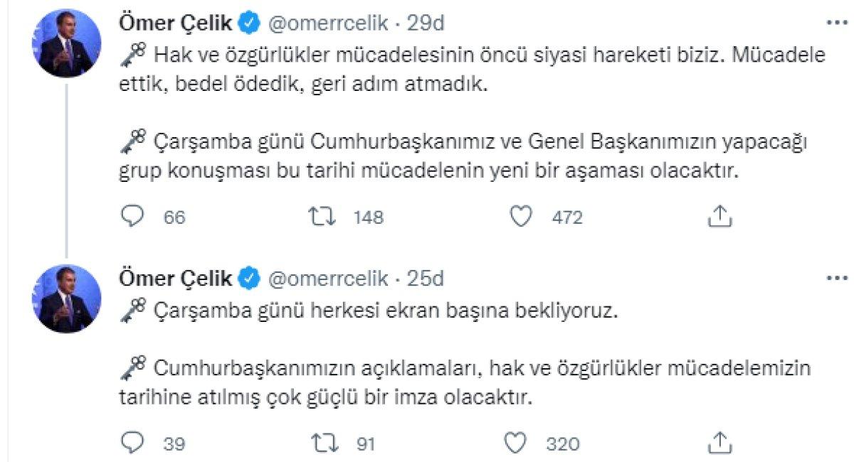 Ömer Çelik: Hak ve özgürlükler mücadelesinin öncü siyasi hareketi biziz
