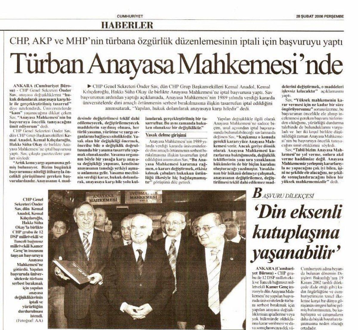 Başörtüsü için kanun teklifi vereceğiz diyen Kılıçdaroğlu, geçmişiyle çelişiyor