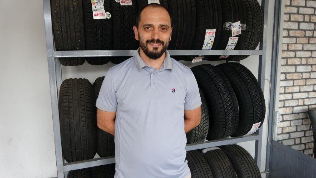 Ordu'da sürücüler kış gelmeden lastikçilere akın etti