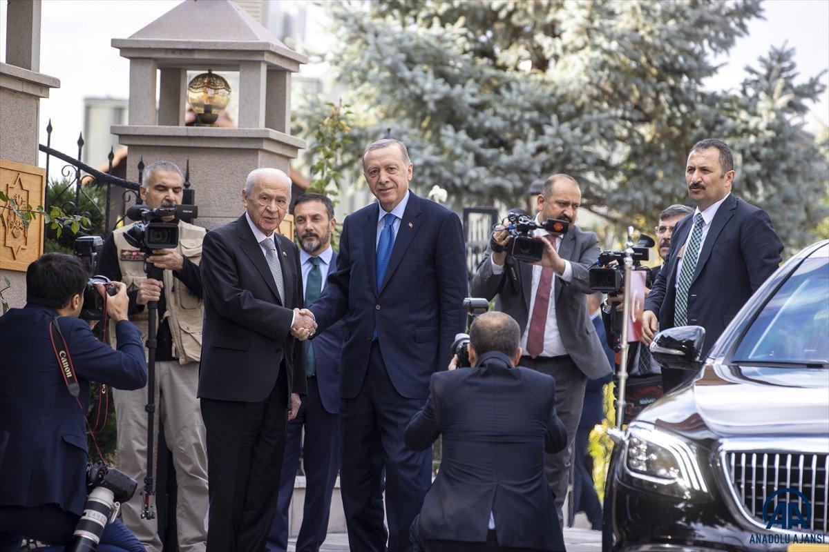 Ankara'da Erdoğan - Bahçeli görüşmesi