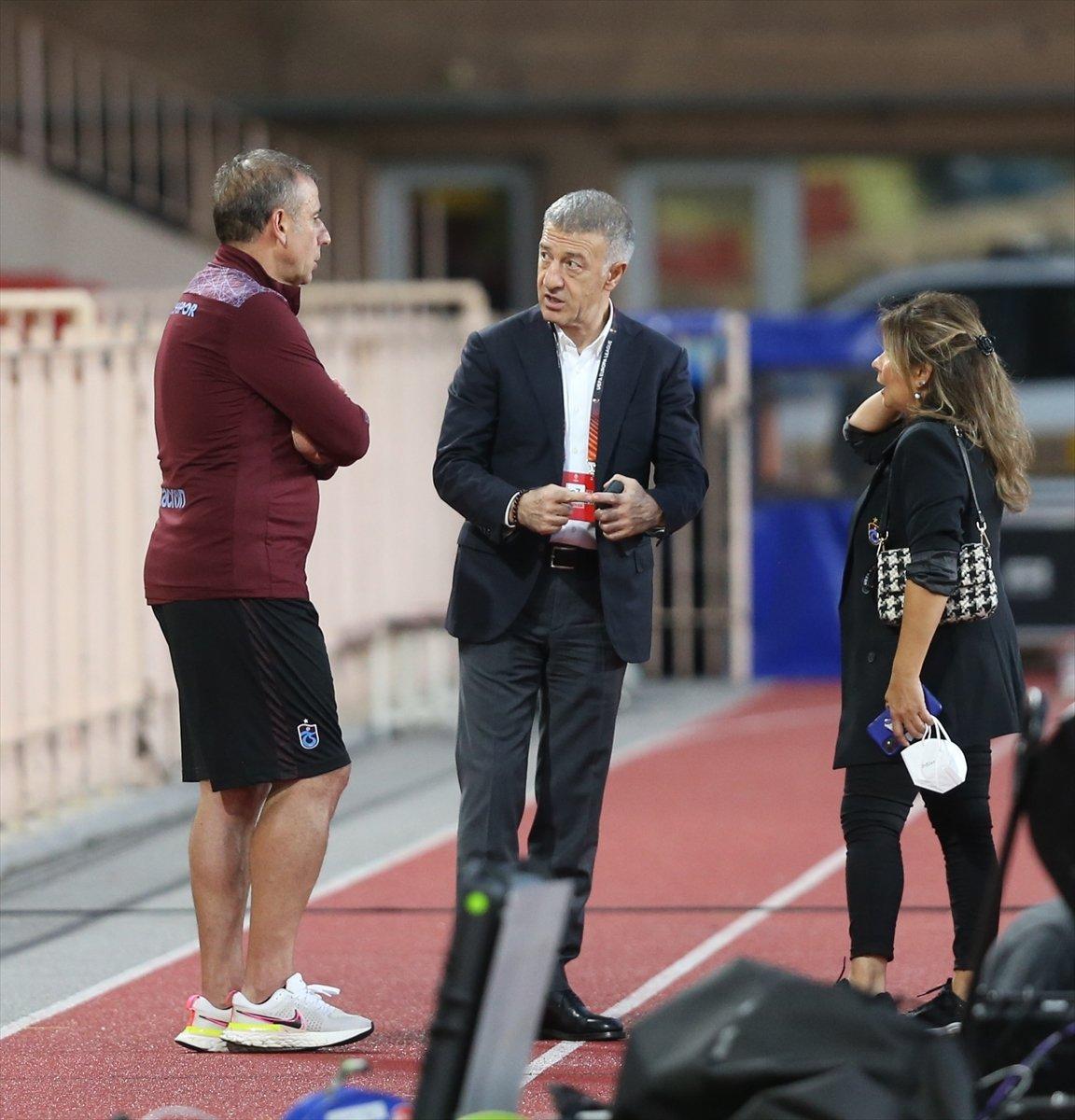 Ahmet Ağaoğlu, Trabzonspor'un antrenmanını izledi