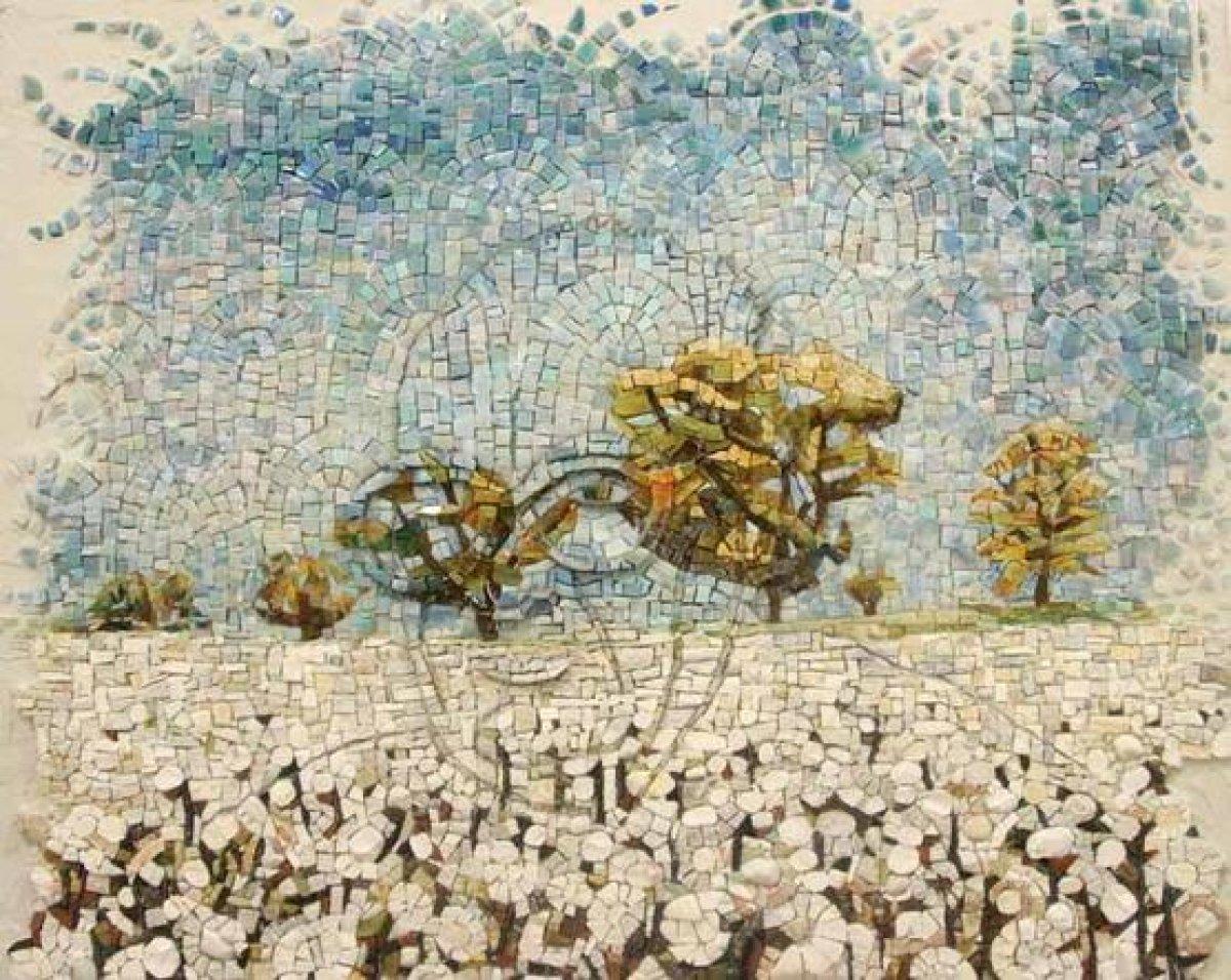 Usta romancı Yaşar Kemal’in eserleri mozaiklere yansıdı