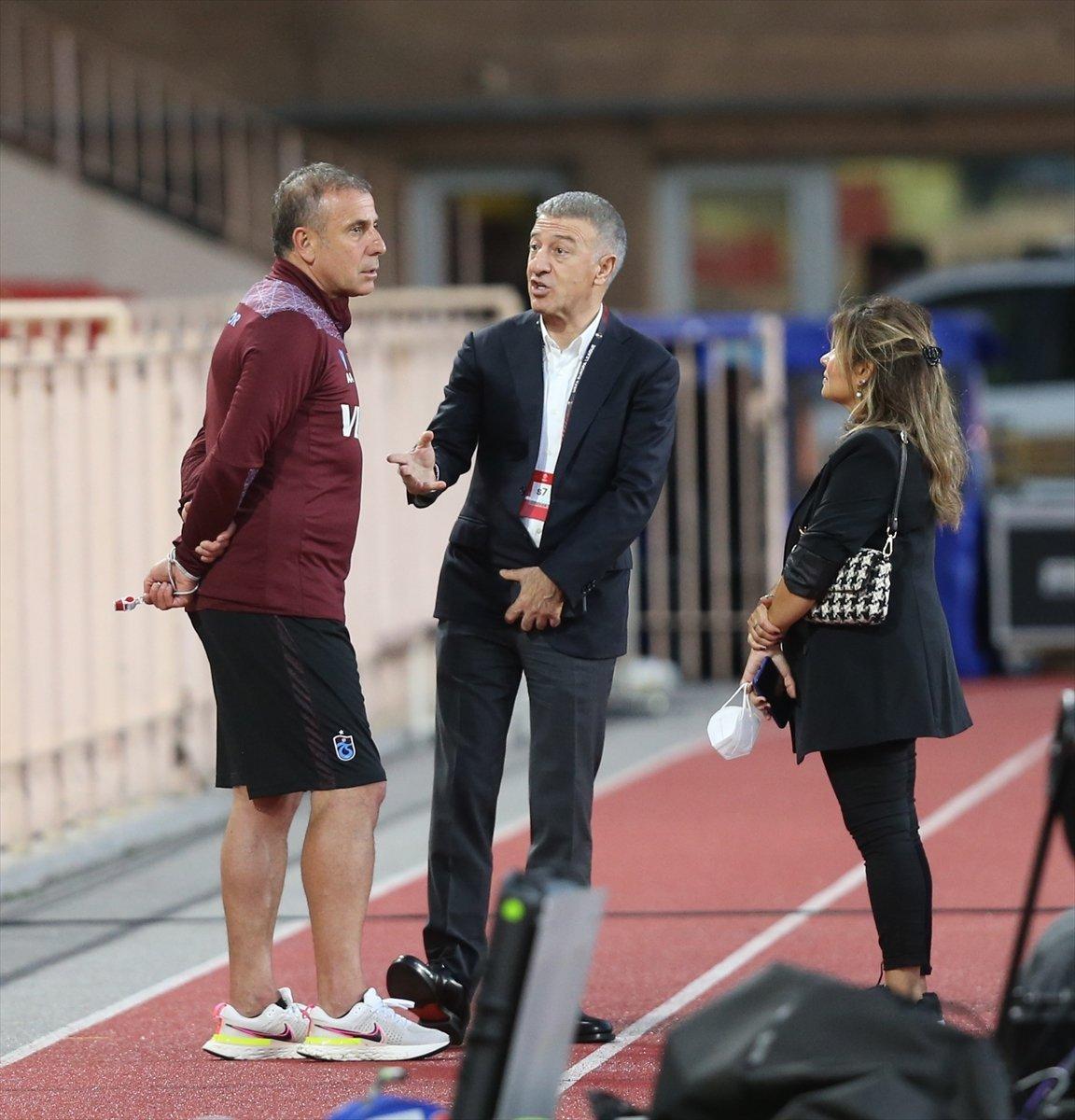 Ahmet Ağaoğlu, Trabzonspor'un antrenmanını izledi