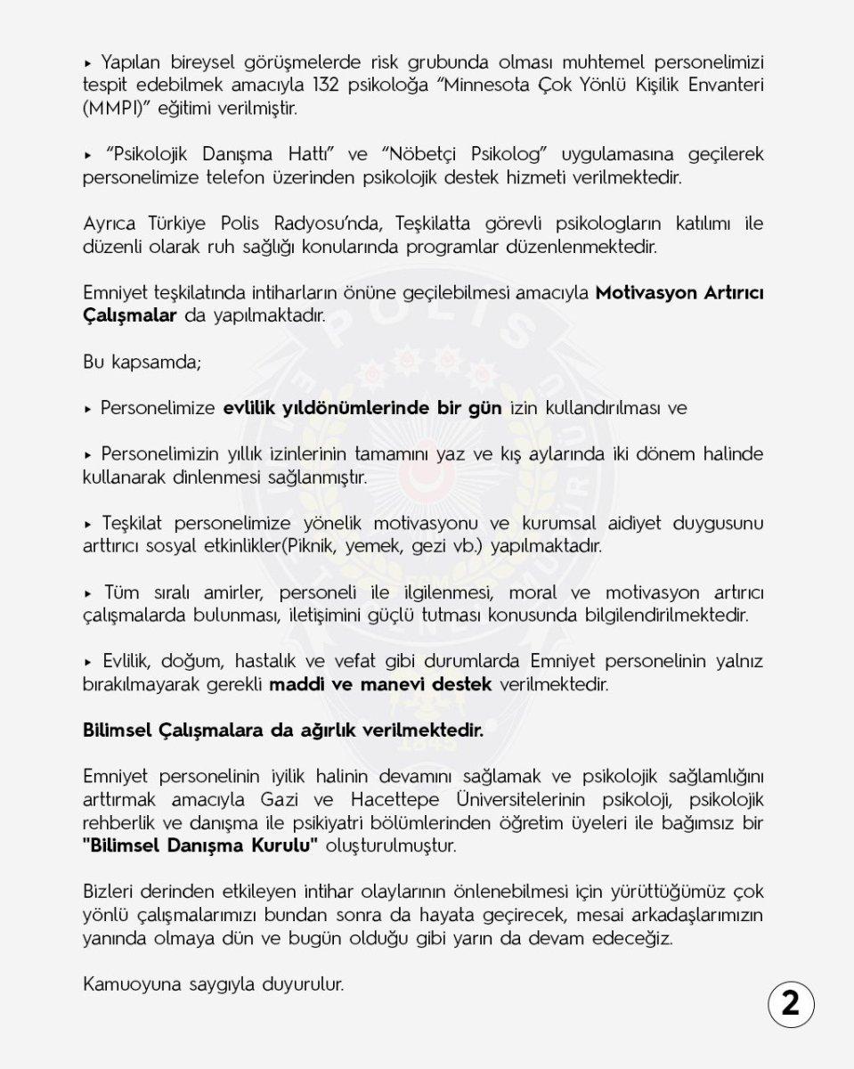 EGM: İntihar oranı 100 binde 13'e geriledi