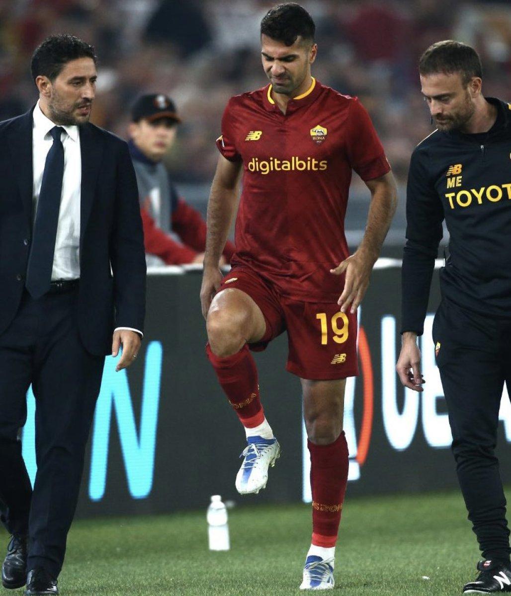 Roma'da Zeki Çelik sakatlandı