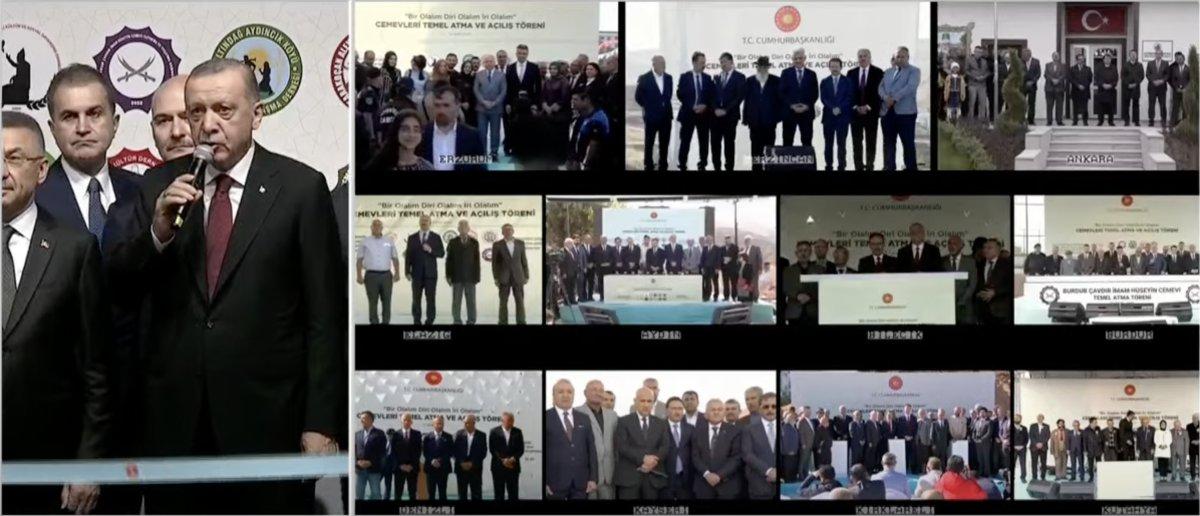 Cumhurbaşkanı Erdoğan yeni cemevlerinin açılışını yaptı