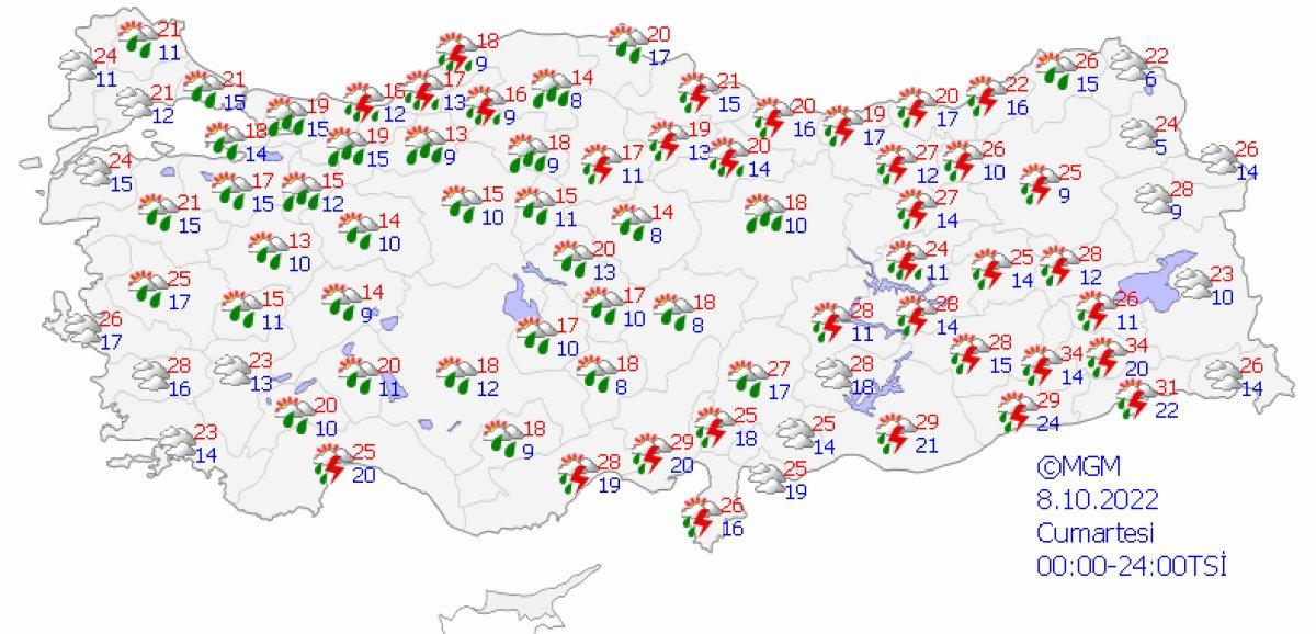 Meteoroloji uyardı: Yurt genelinde sağanak var