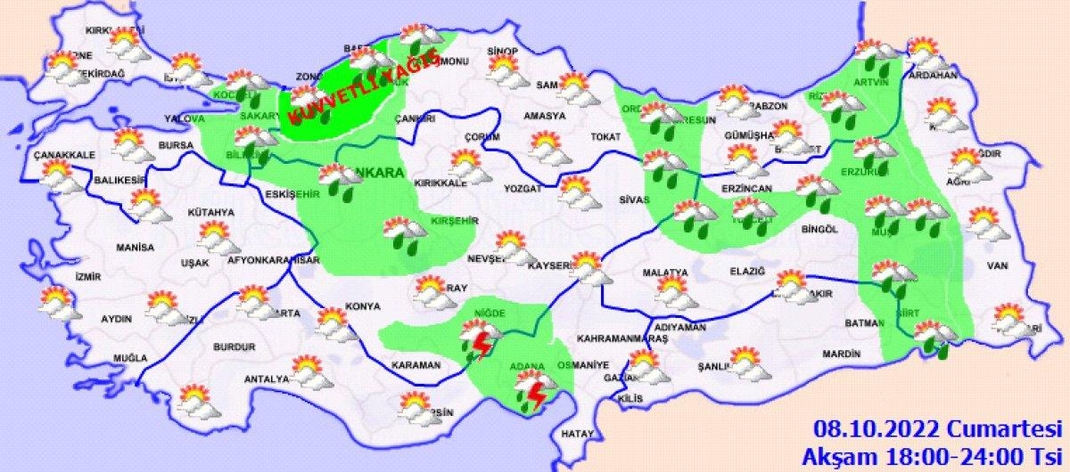 Meteoroloji uyardı: Yurt genelinde sağanak var
