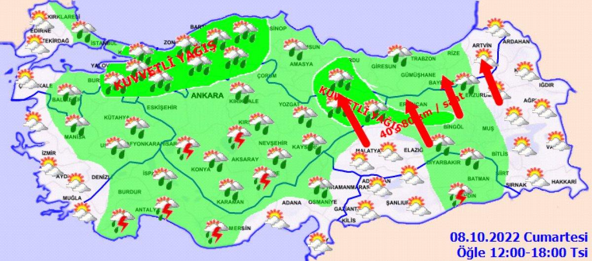 Meteoroloji uyardı: Yurt genelinde sağanak var