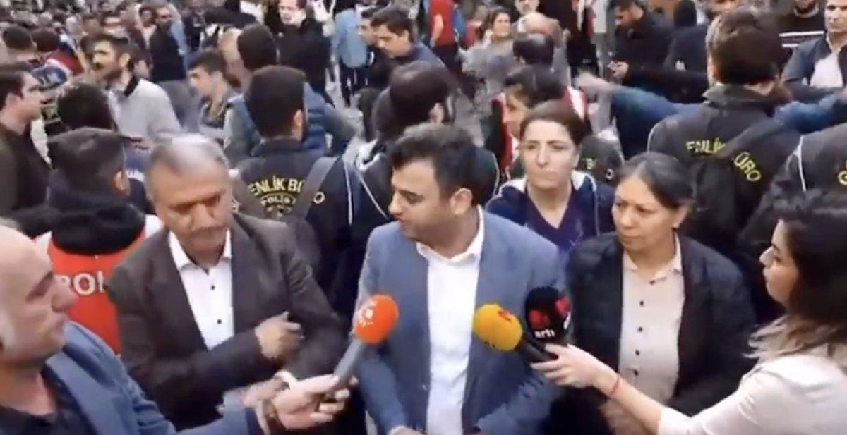 HDP'li Ömer Öcalan polis teşkilatını tehdit etmeye kalktı