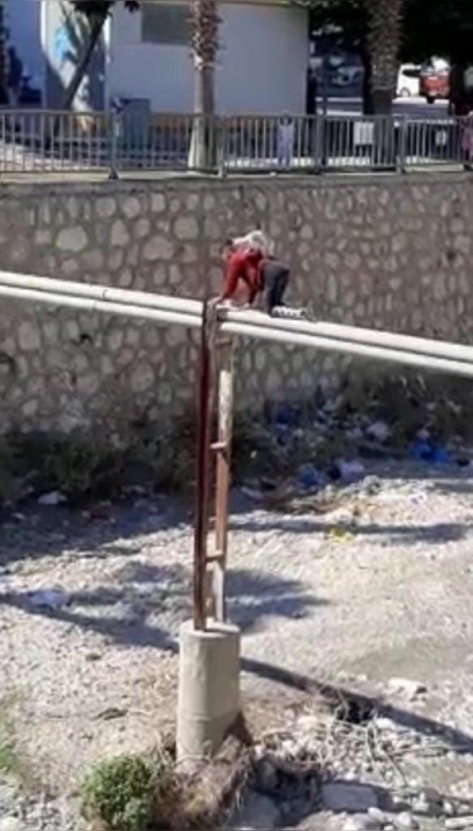 Mersin'de 12 yaşındaki Suriyeli çocuktan cesur davranış