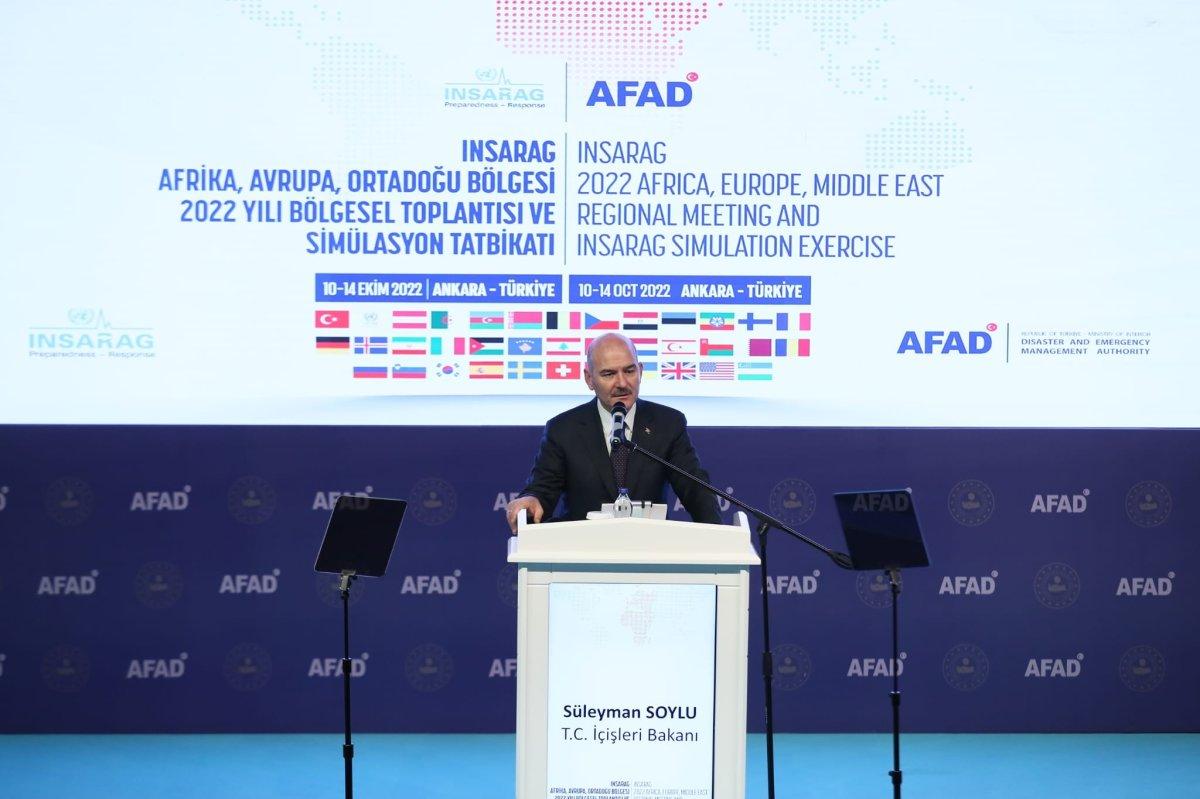 Süleyman Soylu: Türkiye, afet yönetiminde de küresel bir oyuncudur