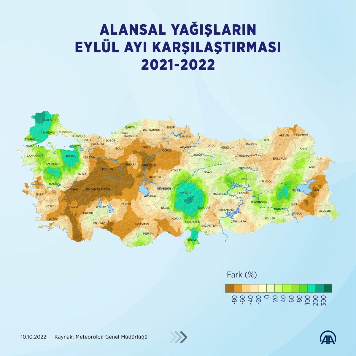 Türkiye genelinde yağış miktarı yüzde 34 azaldı