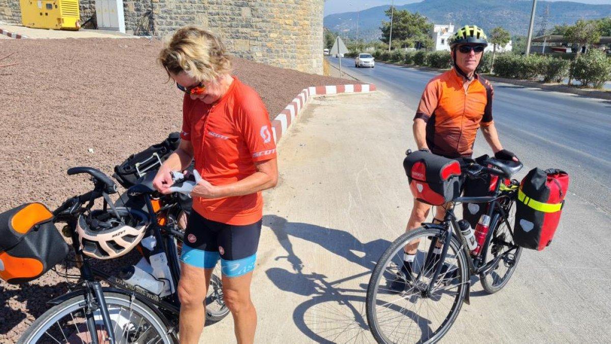 Fransa'da başlayan 107 günlük bisiklet turu Bodrum’da son buldu