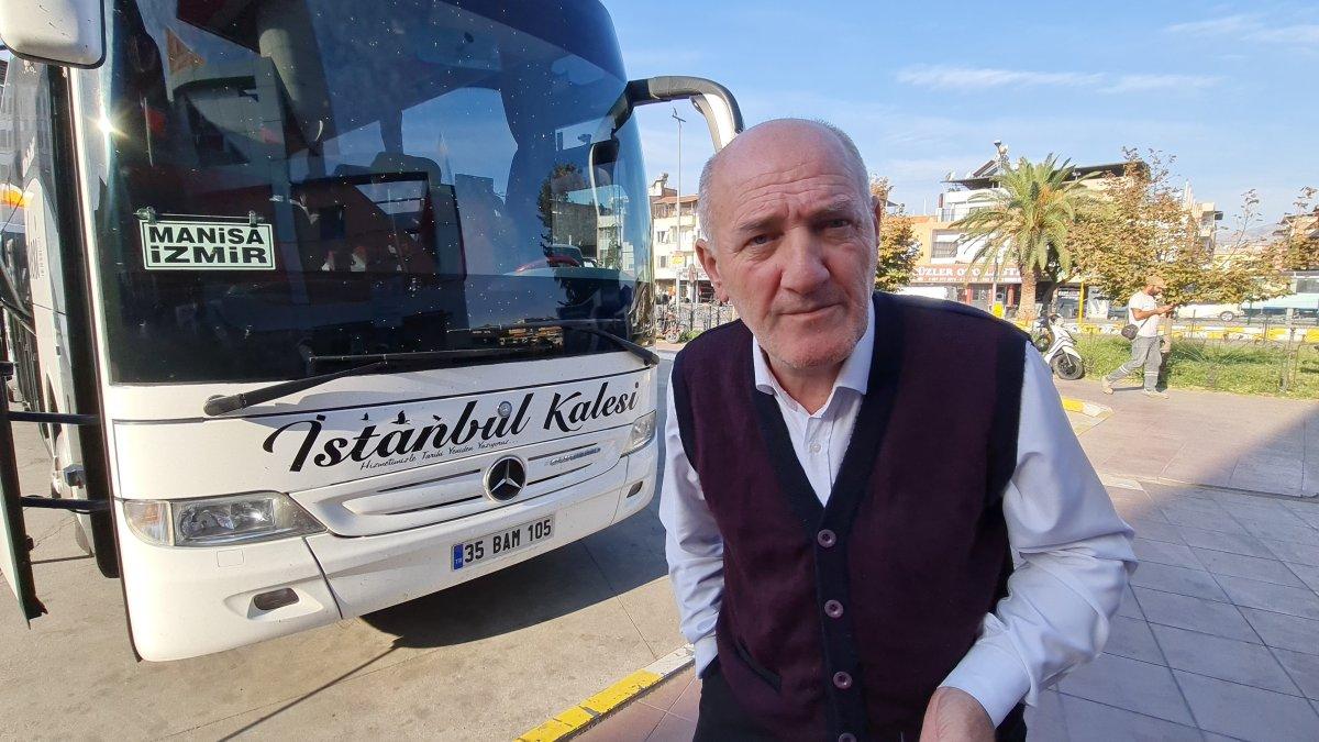 Aydın'da, otobüs şoförüne başıboş köpek saldırdı