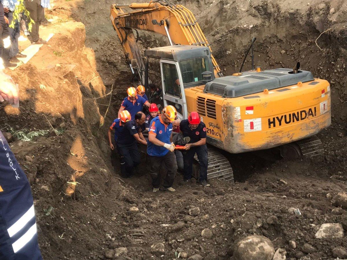 Hatay'da define ararken göçükte kalan 1 kişi kurtarılamadı