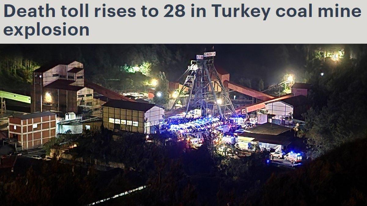 Dünya, Bartın'da maden ocağındaki patlamayı yakından takip ediyor