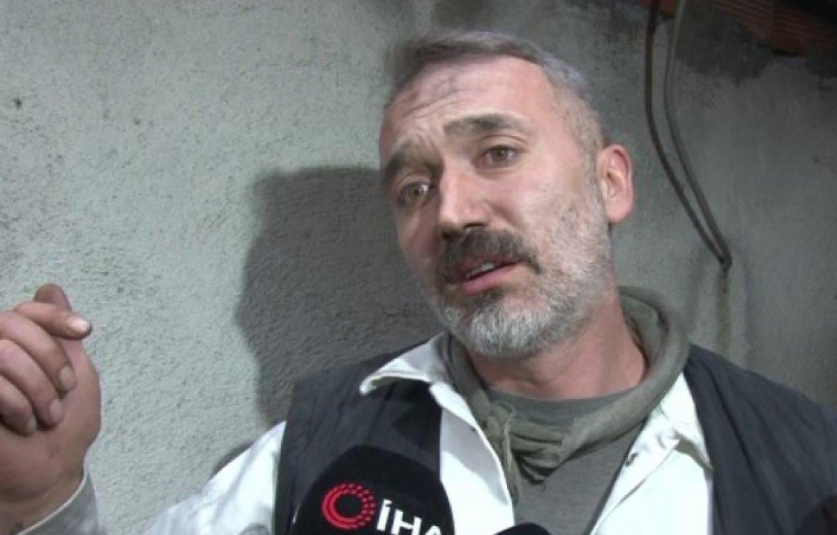 Bartın'da, patlamadan 2 dakika ile kurtuldu