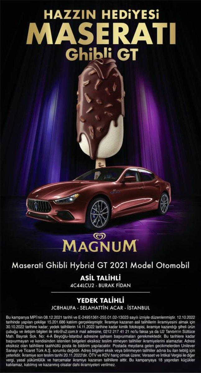 MASERATİ KİME ÇIKTI? Magnum çekiliş sonuçları açıklandı! İşte Magnum Maserati çekilişi sonuçları..