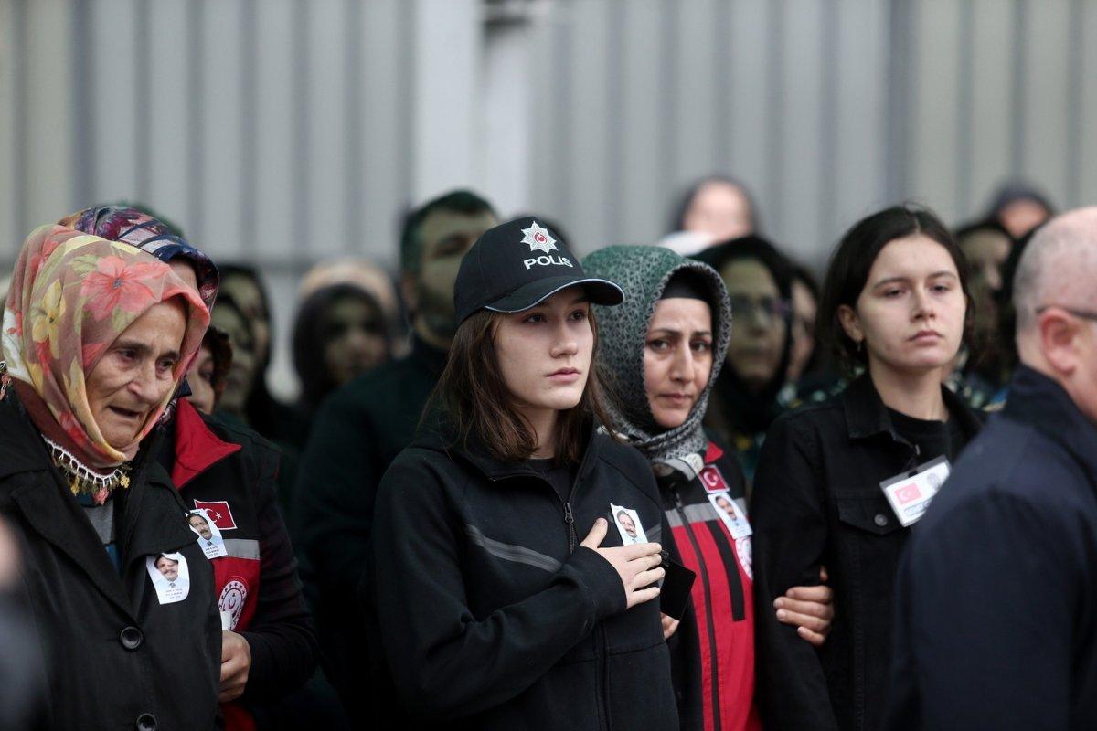 Bursa'da şehit olan polis için tören