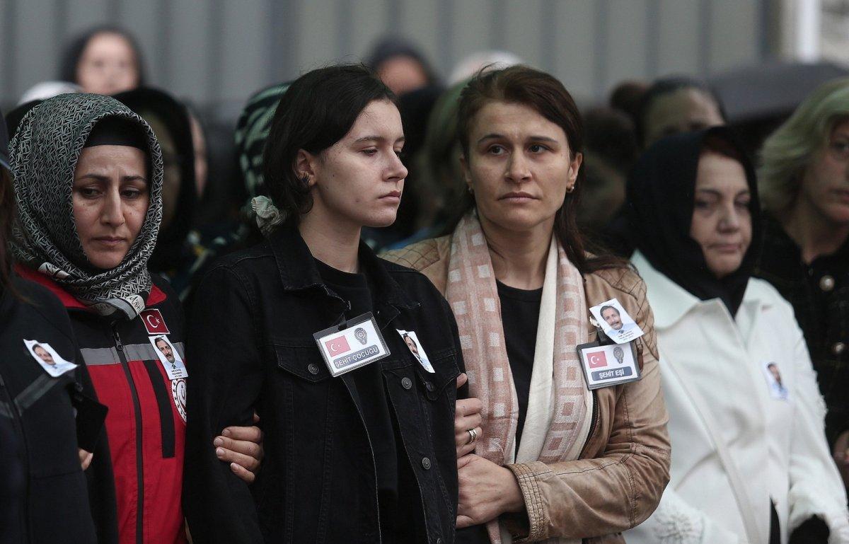 Bursa'da şehit olan polis için tören