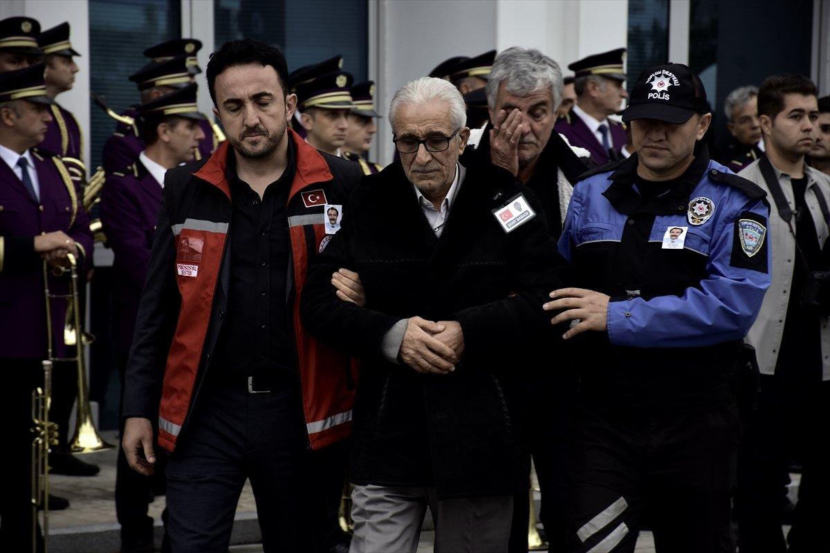 Bursa'da şehit olan polis için tören