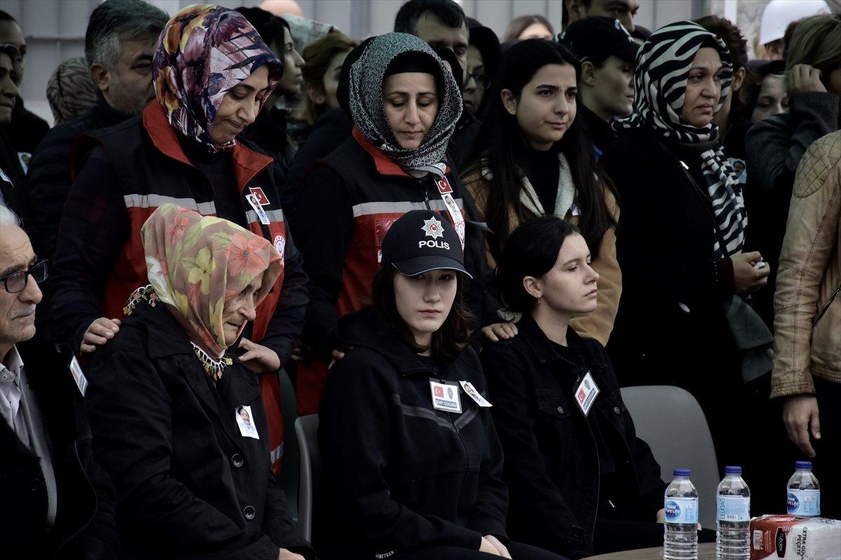 Bursa'da şehit olan polis için tören