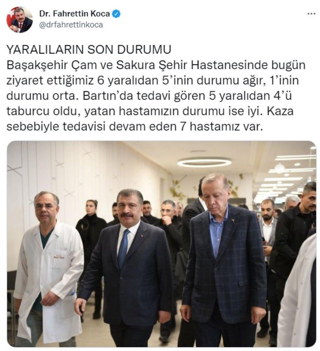 Fahrettin Koca'dan yaralı madencilerin son durumuna ilişkin açıklama