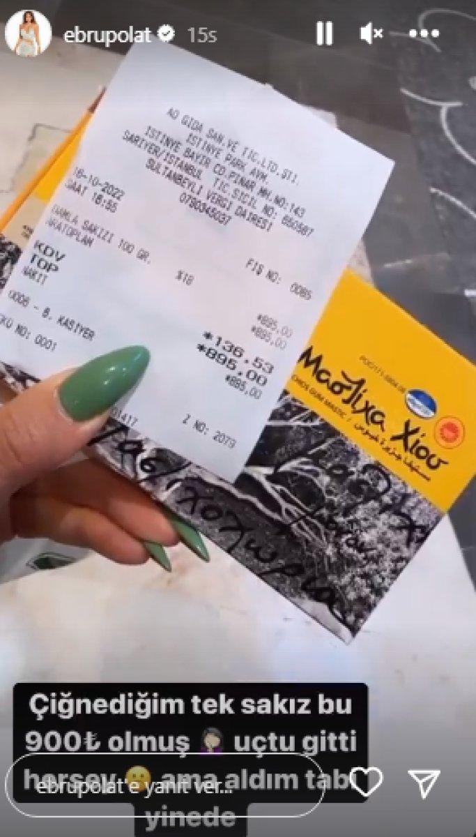 Ebru Polat'ın sakıza ödediği para