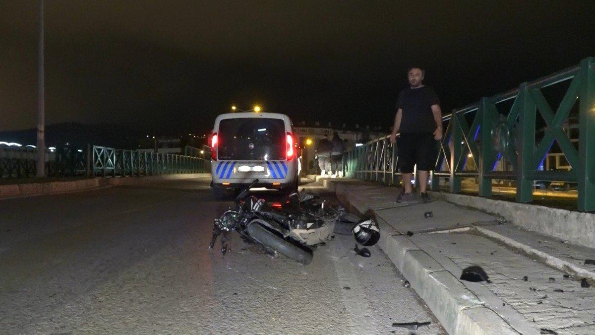 Bursa’da 18 yaşındaki sürücü motosikletten fırladı, ağır yaralandı