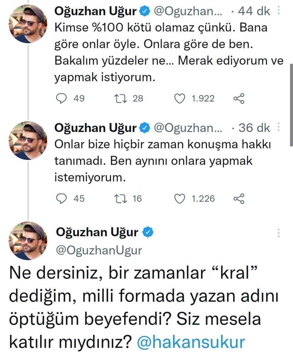 Oğuzhan Uğur'dan Hakan Şükür paylaşımı