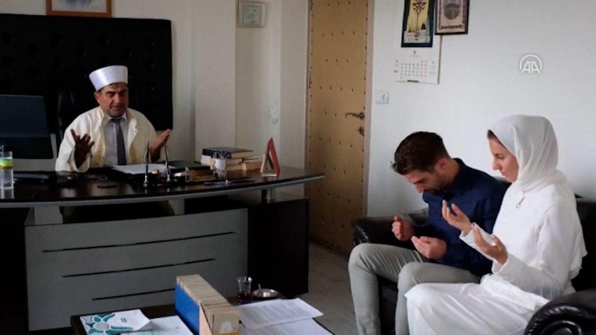 Mersin'de Macar vatandaşı Müslüman oldu