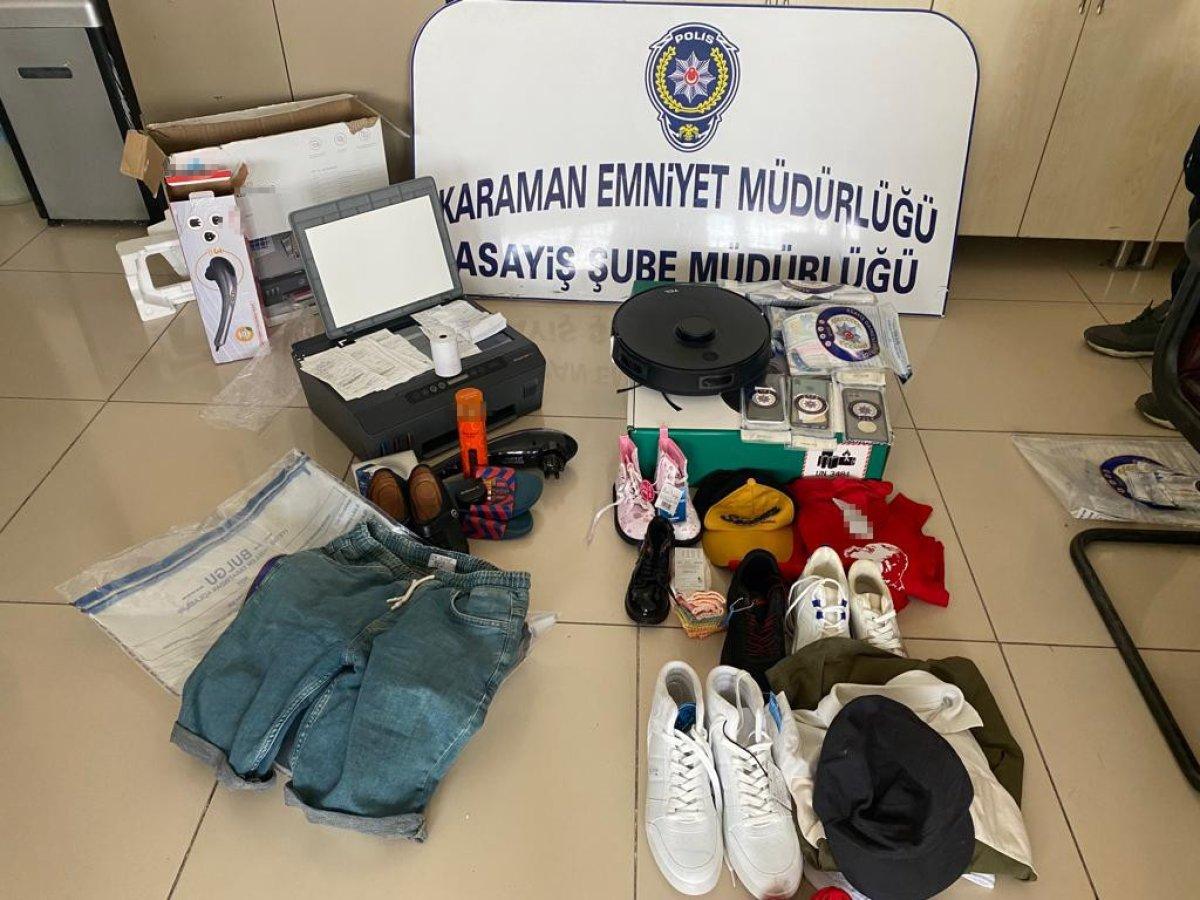 Karaman'da, kasada unutulan fişlerle dolandırıcılık yapan şüpheliler yakalandı