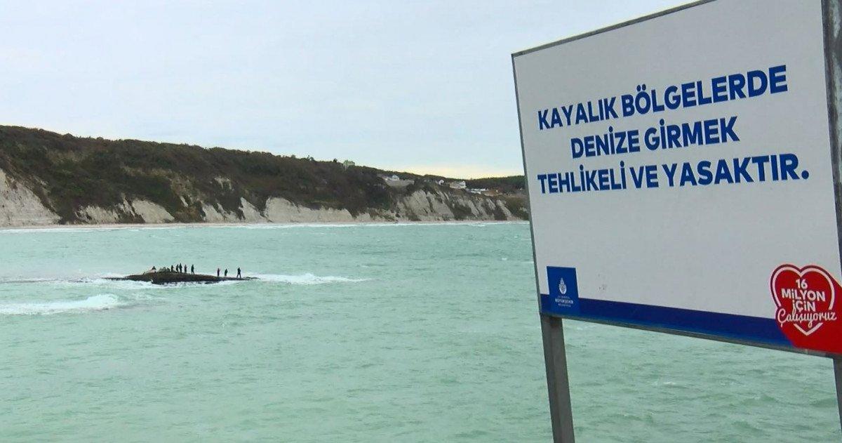 Arnavutköy'de balıkçılar canlarını hiçe saydı