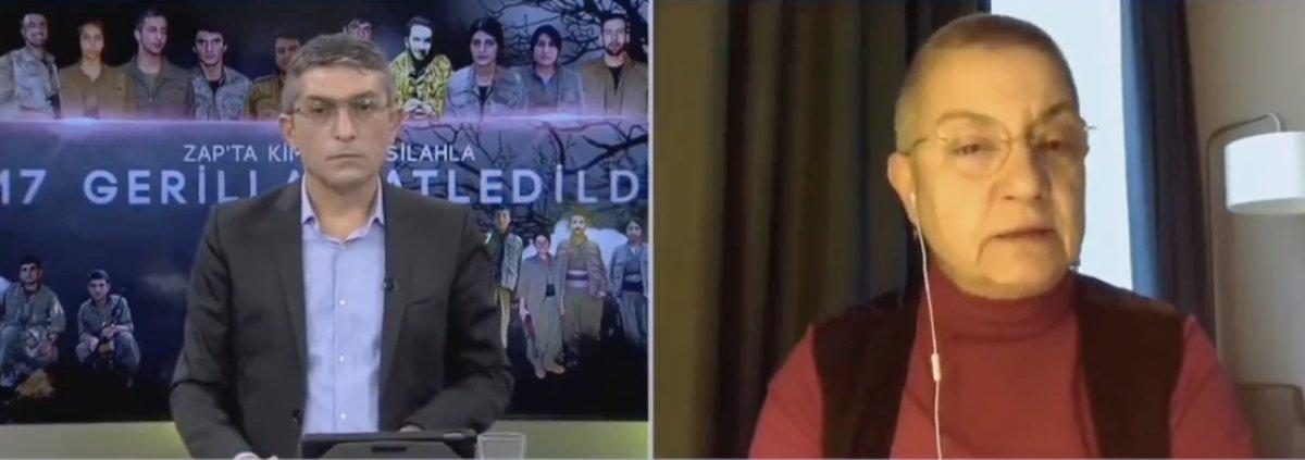 Şebnem Korur'dan PKK kanalında TSK'ya iftira