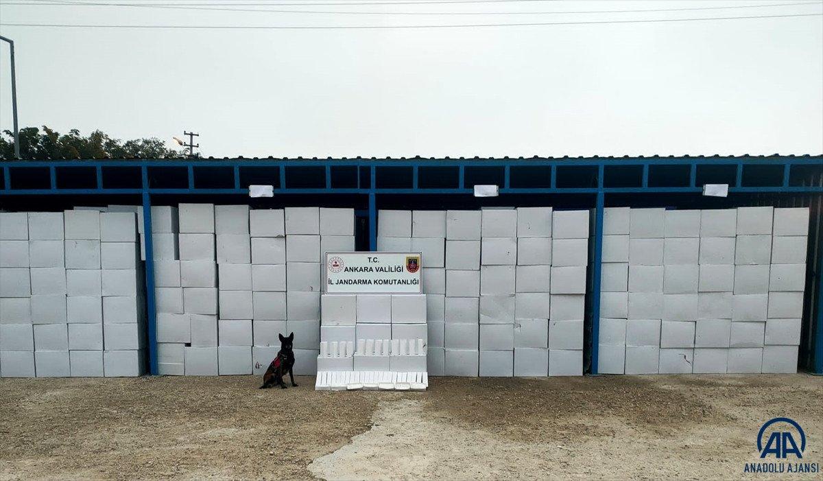 Ankara'da takip sonucu 21 milyon 600 bin makaron ele geçirildi