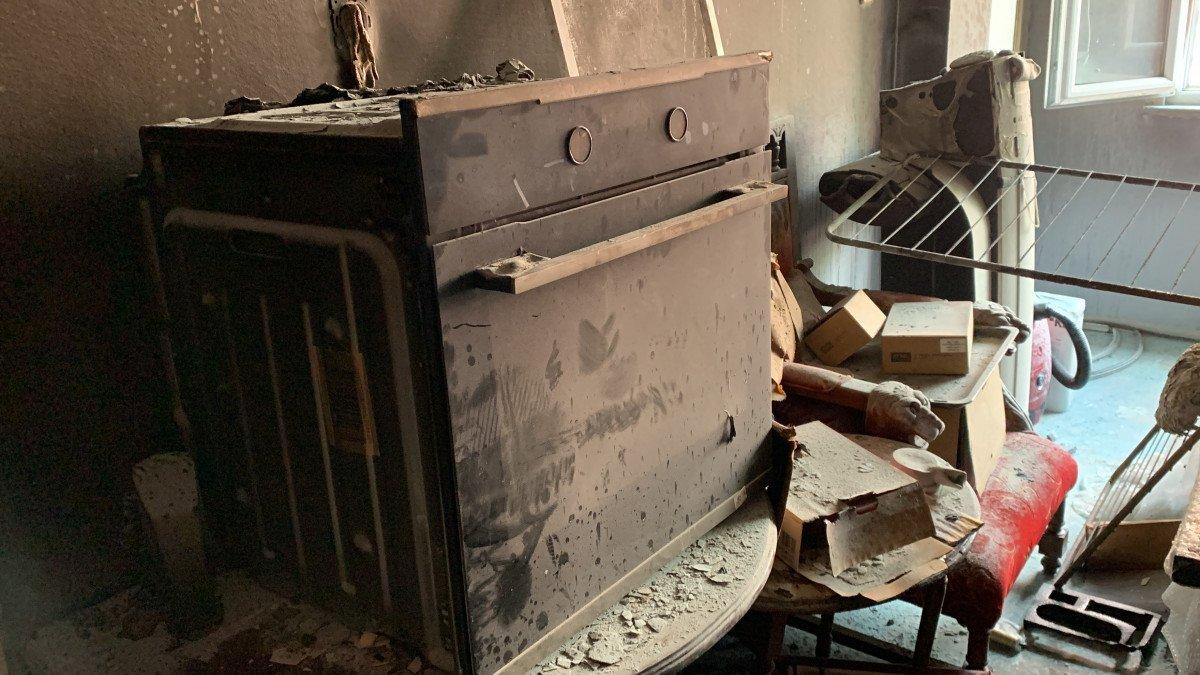 Beyoğlu'nda apartman dairesinde yangın