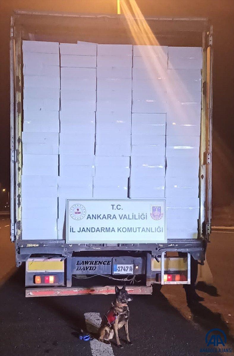 Ankara'da takip sonucu 21 milyon 600 bin makaron ele geçirildi