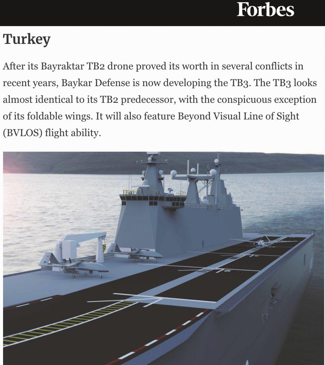 Forbes'tan TB3'e övgü: Popüler bir seçim haline gelebilir