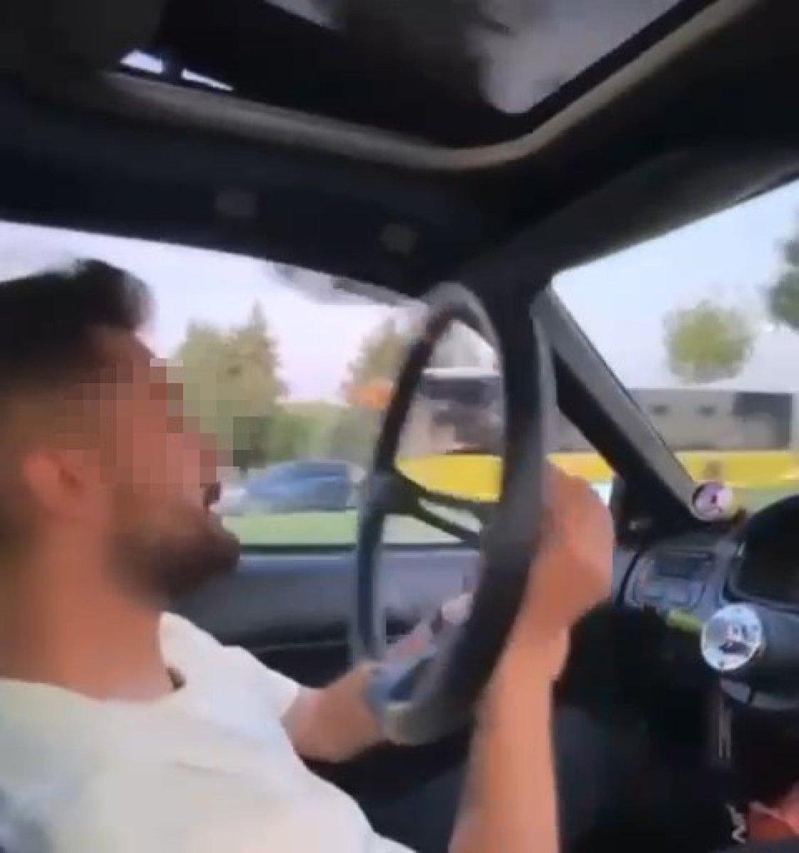 Pendik'te direksiyonu çıkararak yolculuk yapan sürücüye ceza