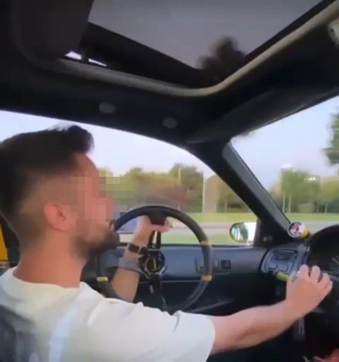 Pendik'te direksiyonu çıkararak yolculuk yapan sürücüye ceza