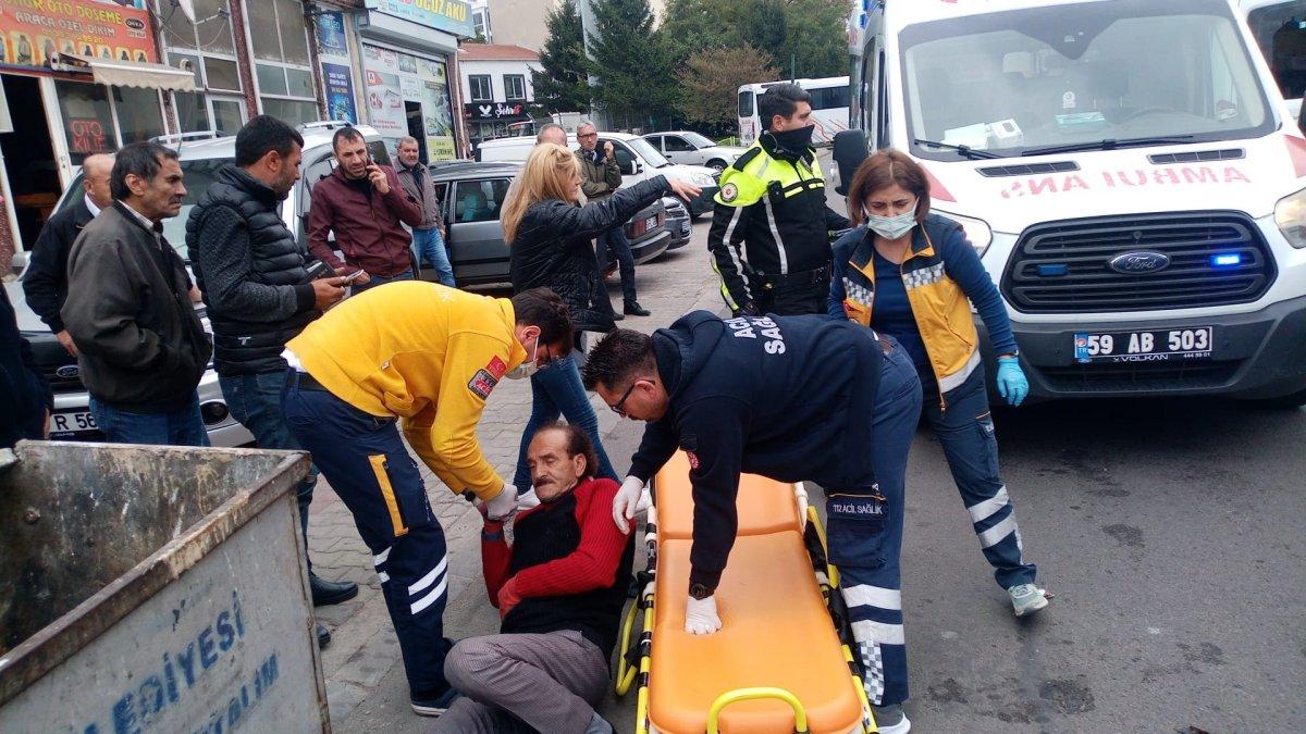 Tekirdağ'da otomobil ters yöne girdi: 1 yaralı