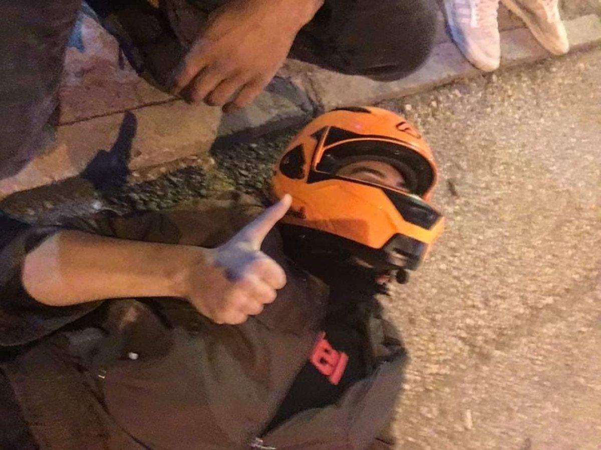 Bursa'da ölümden dönen şahsın rahat tavırları pes dedirtti